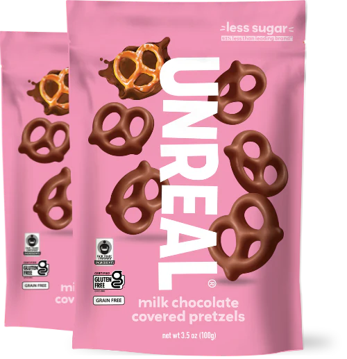 Milk chocolate covered pretzels - 2 bags