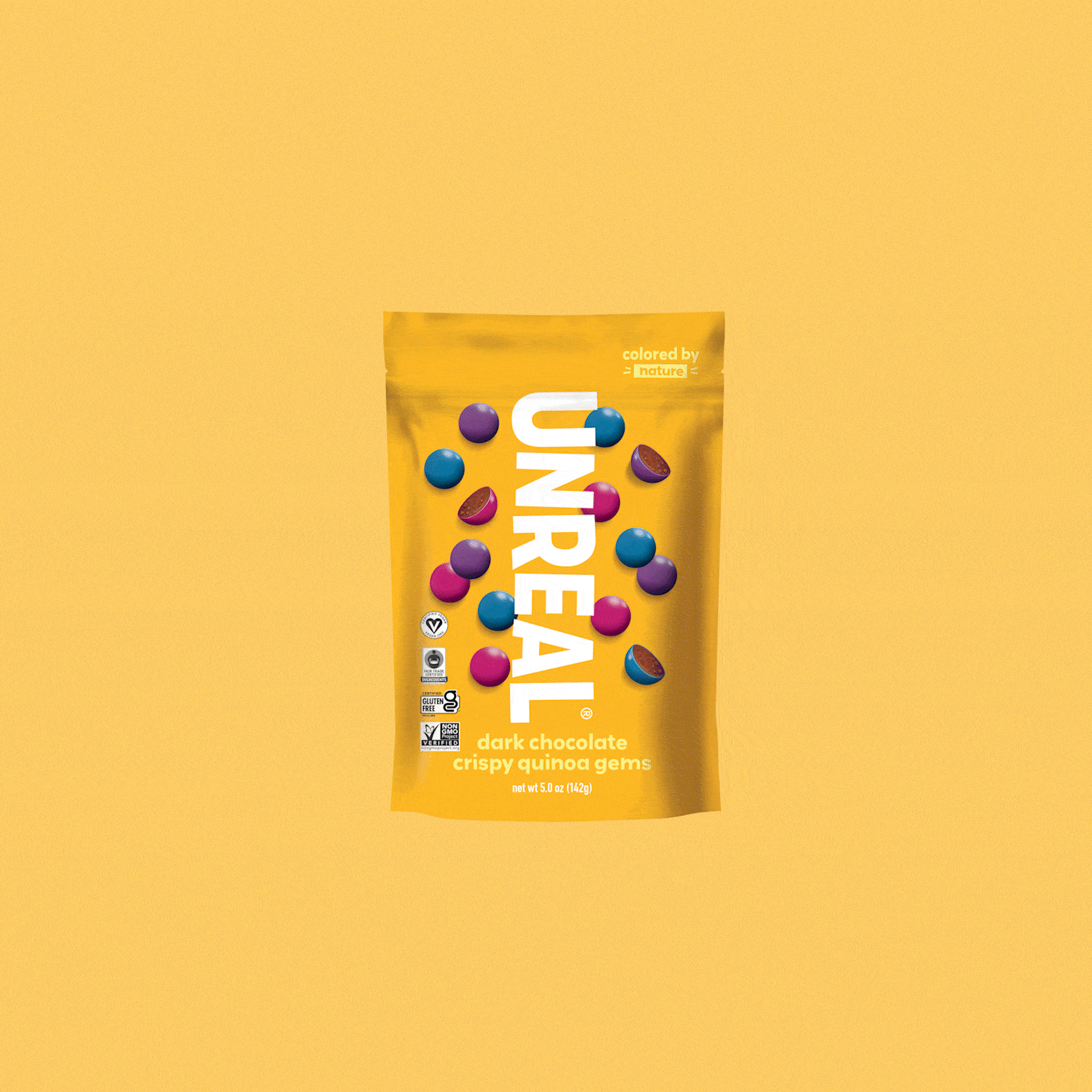 Dark chocolate crispy quinoa gems - value bags - Image 3